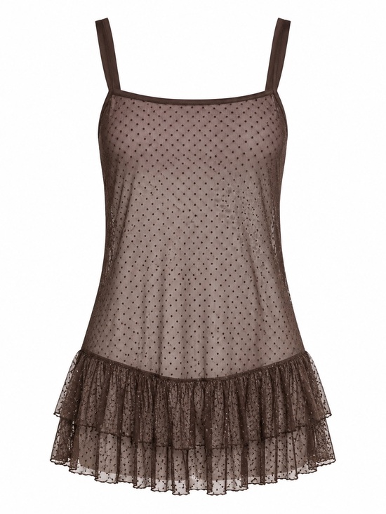 wild fable Other - Wild Fable Polka Dot Lace Slip Dress
